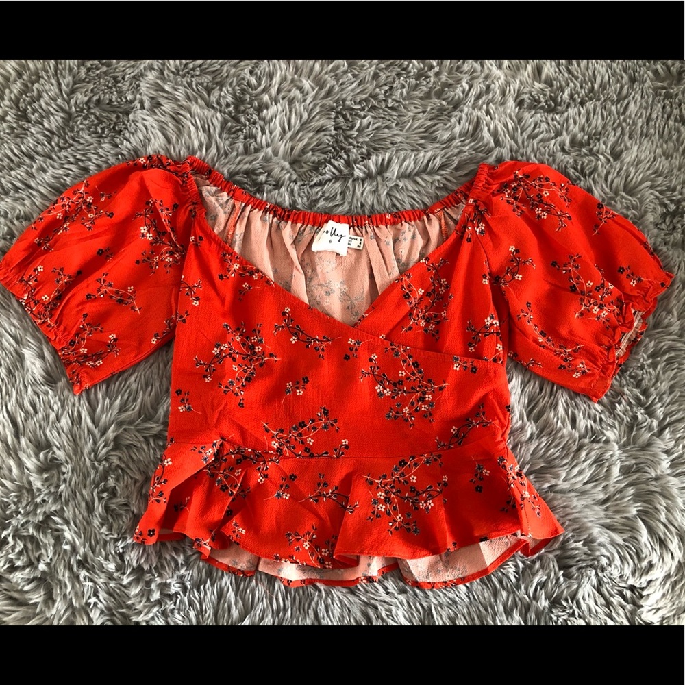 Princess Polly cropped blouse